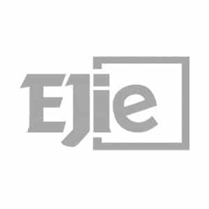 Logotipo de Ejie en blanco y negro
