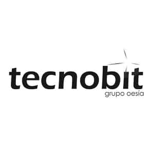 Logotipo de Tecnobit en blanco y negro