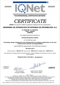 certificado iso 9001 i3s