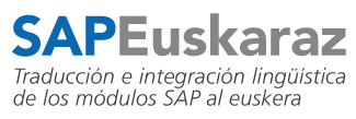 Servicio de traducción e integración lingüística de SAP al euskera Logo
